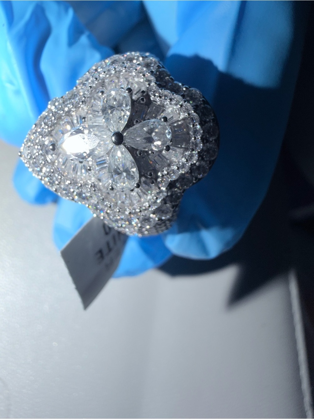 925 starling SILVER MOISSANITE ring - Picture 6 of 10